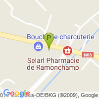 carte de la Pharmacie de Ramonchamp