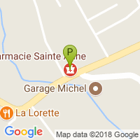 carte de la Pharmacie Sainte Anne