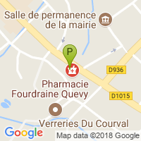 carte de la Pharmacie Fourdraine Quevy