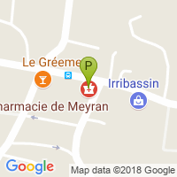 carte de la Pharmacie de Meyran
