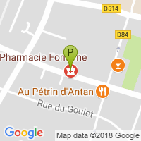 carte de la Pharmacie Fontaine