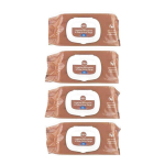 GIFRER Lingettes nettoyantes à l'huile d'olive vierge lot 3x70  + 1 paquet offert