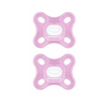 MAM Comfort 2 sucettes silicone rose 0-3 mois