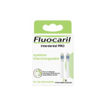 FLUOCARIL Interdental pro 2 têtes remplaçables brosse à dents souple