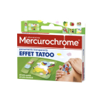 MERCUROCHROME 12 pansements transparents effet tatoo