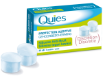 QUIES Protection auditive silicone translucide 3 paires