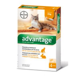 BAYER Advantage 40 chat -4kg 4 pipettes