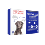 CLÉMENT THÉKAN Fiprokil duo chien de 40 à 60 kg 4 pipettes