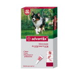 BAYER Advantix spot-on chien moyen 4 pipettes