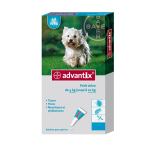 BAYER Advantix spot-on petit chien 4 pipettes